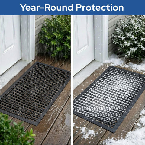 Barnyard Designs bar kitchen industrial-use mat suits high-traffic entryways.