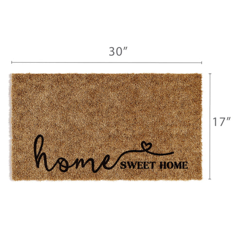 Close-up of Home Sweet Home lettering on Barnyard Designs doormat