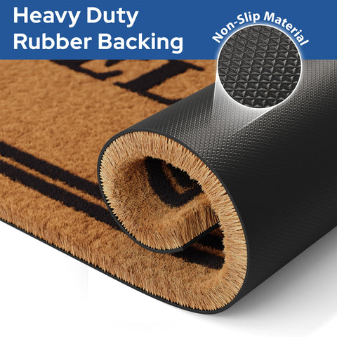Barnyard Designs coir bristles scrub dirt from shoes effectively.