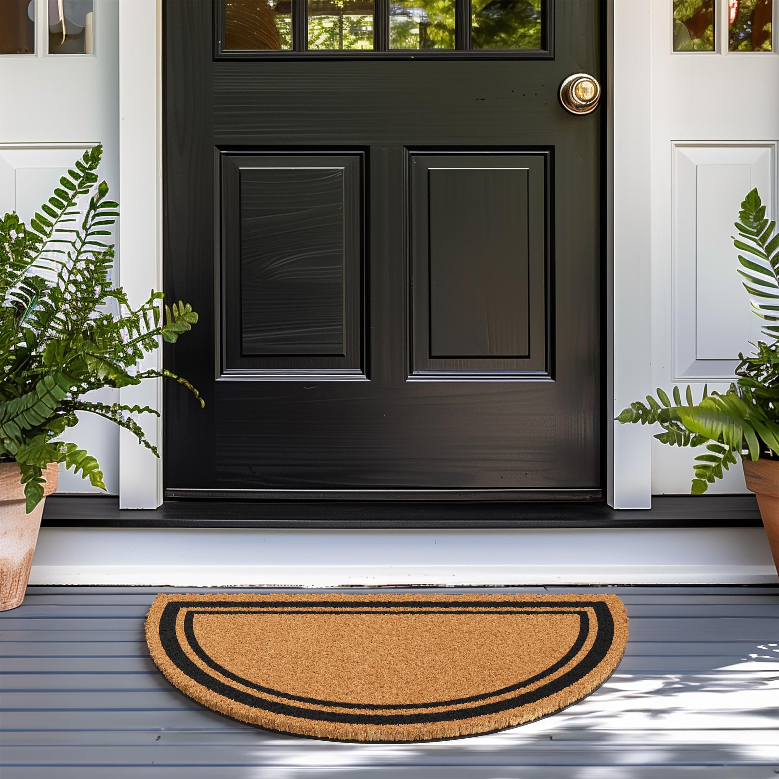 Barnyard Designs coir doormat size 36x24 fits standard entryways