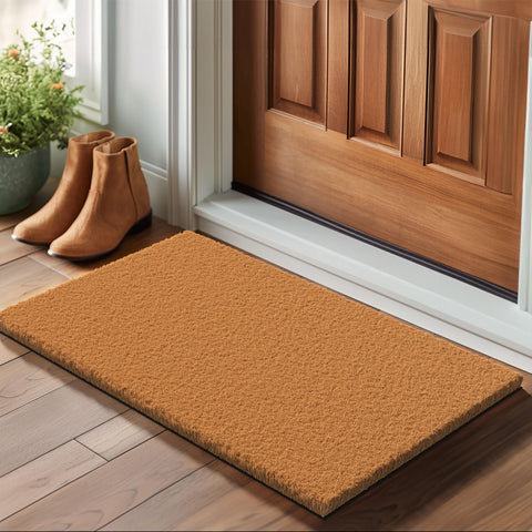 Close-up of Barnyard Designs coir fiber texture for durable outdoor use.