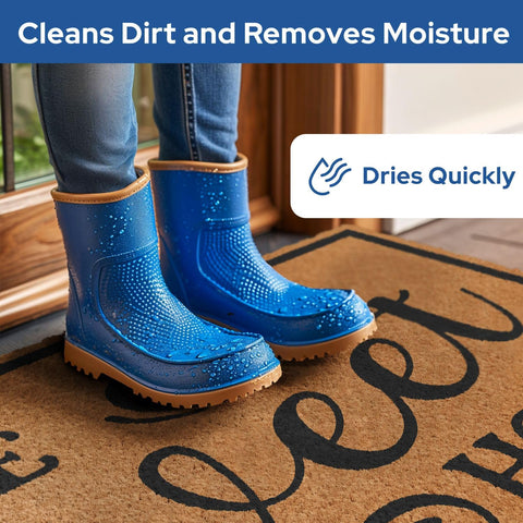 Barnyard Designs coconut coir fibers emphasize natural material and long-lasting performance.
