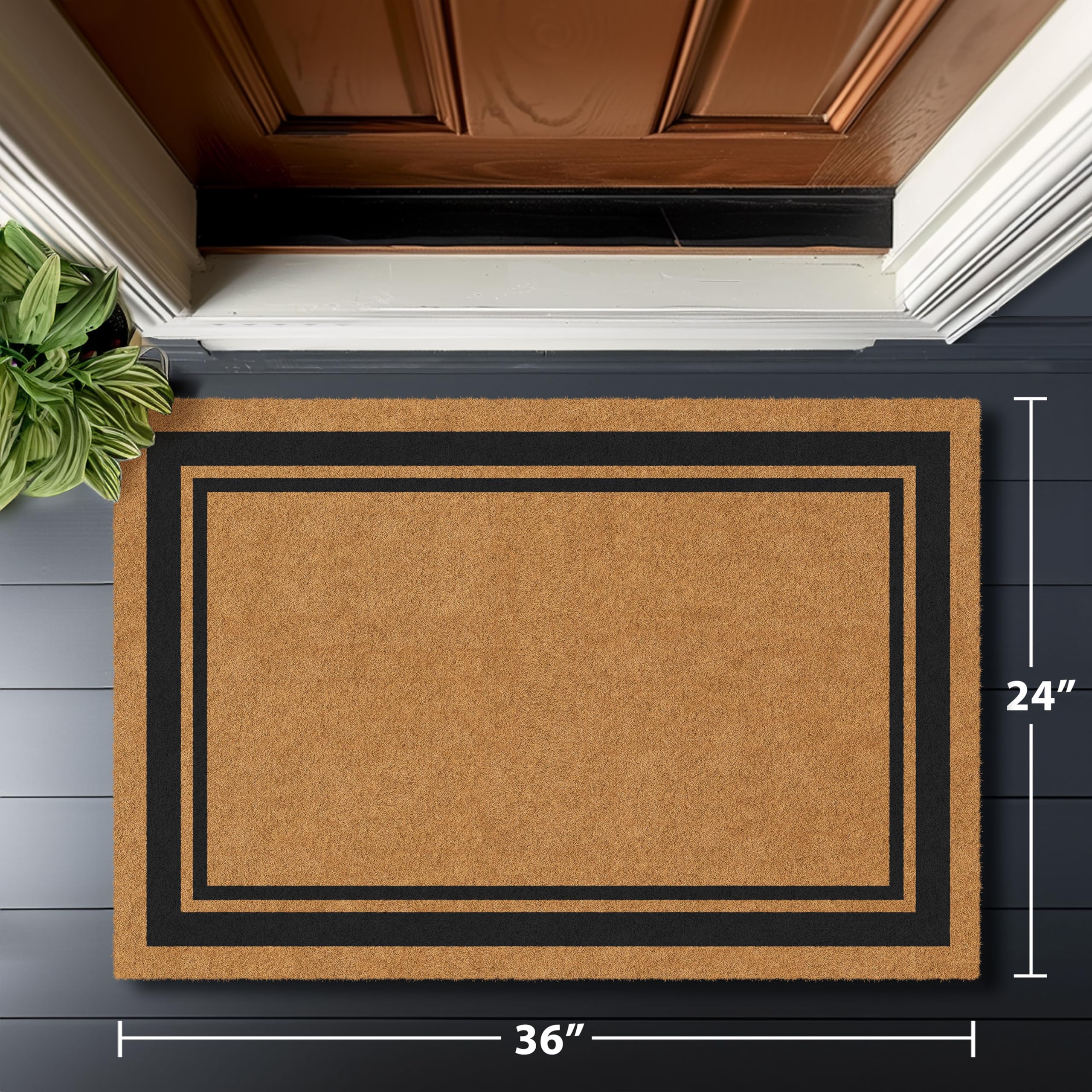 Barnyard Designs coco coir doormat helping to keep interiors cleaner