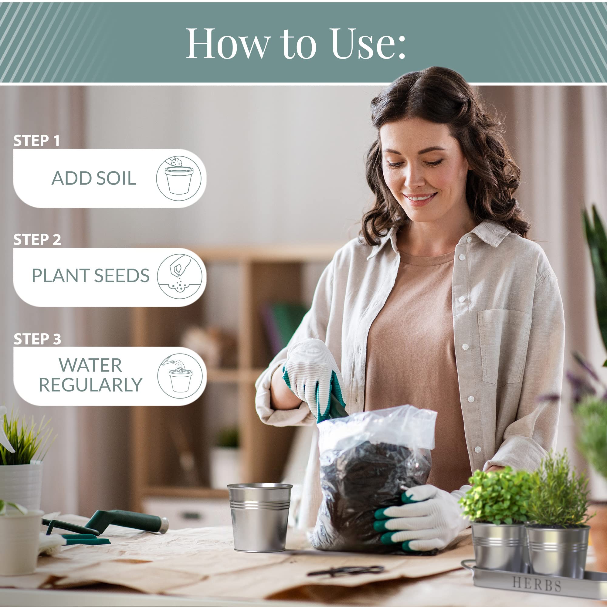Barnyard Designs decorative window planter display for spices.