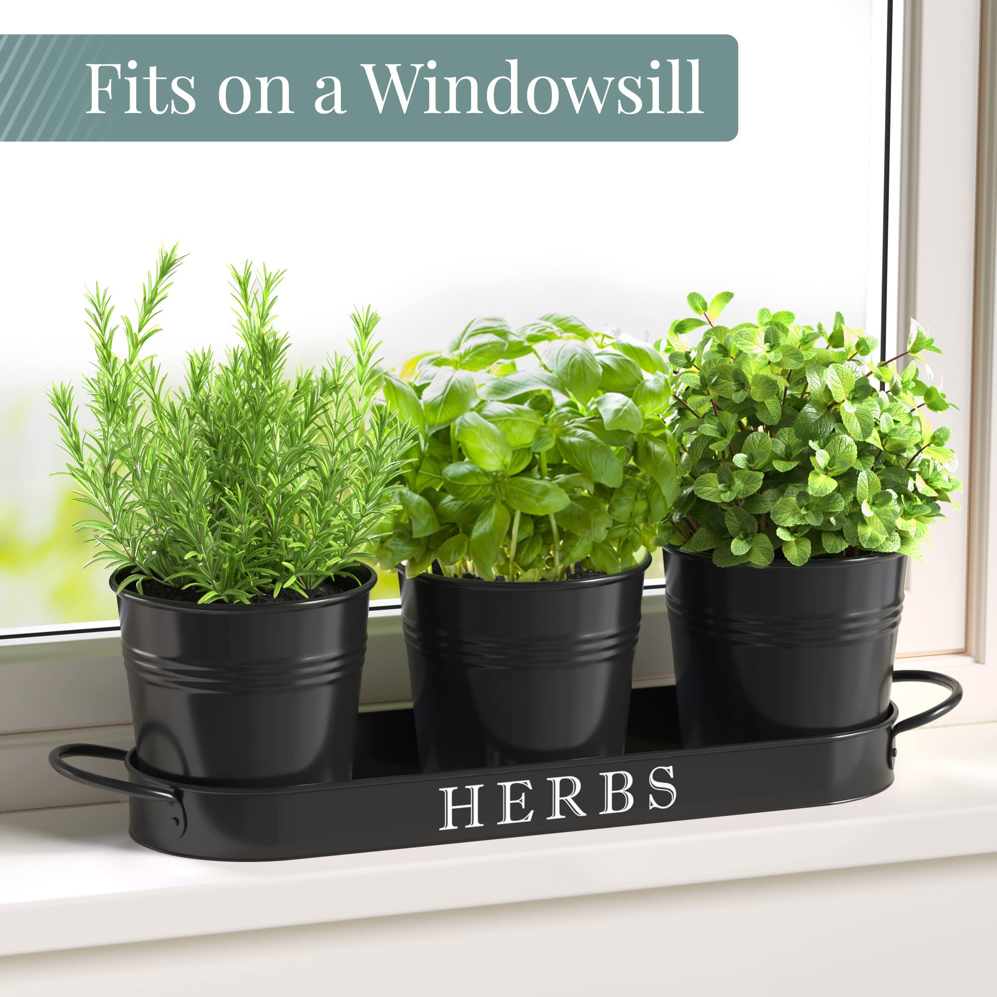 Barnyard Designs planter tray with drainage holes helps prevent overwatering.