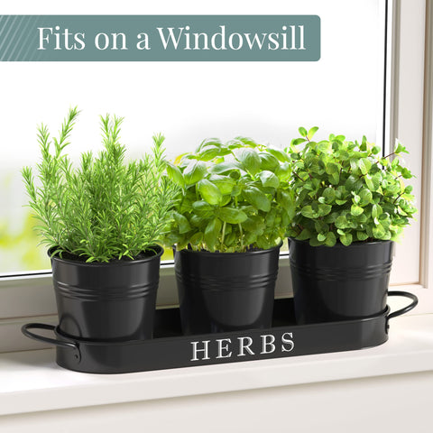 Barnyard Designs planter tray with drainage holes helps prevent overwatering.