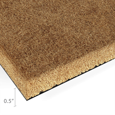 Barnyard Designs durable material mat stands up to high-traffic areas.