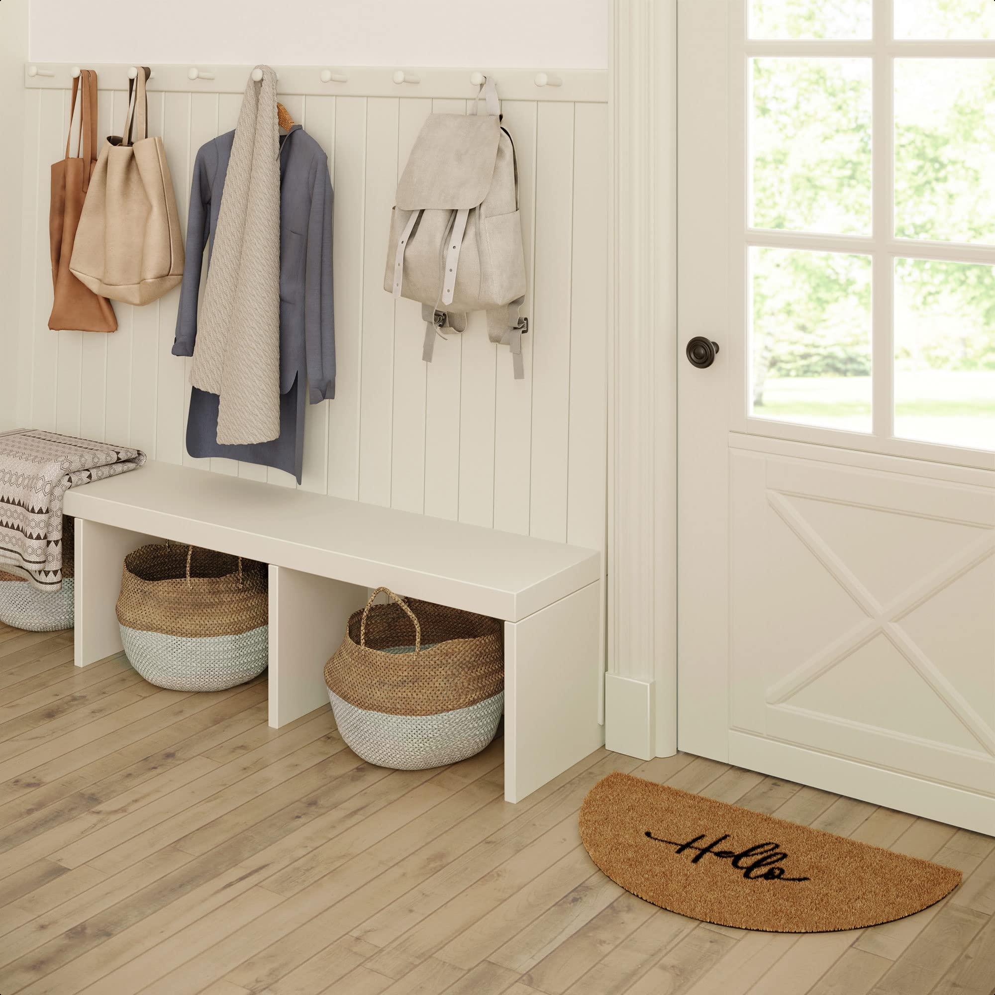 Barnyard Designs versatile semi-circle mat for indoor and outdoor use.
