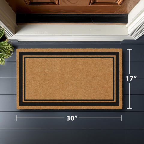 Barnyard Designs heavy duty backing detail for non-slip placement on porches.