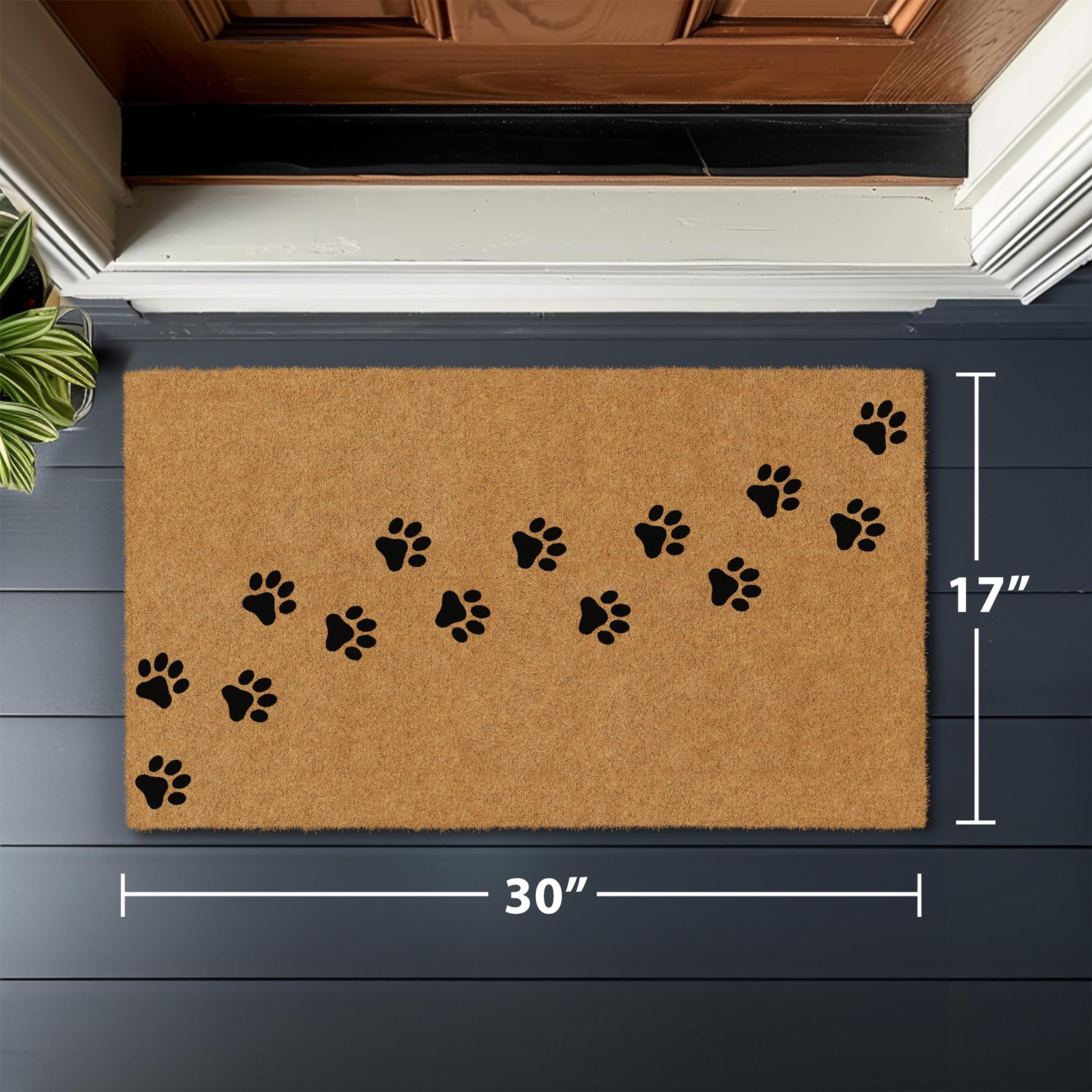 Barnyard Designs heavy duty non slip backing mat ready for entryways