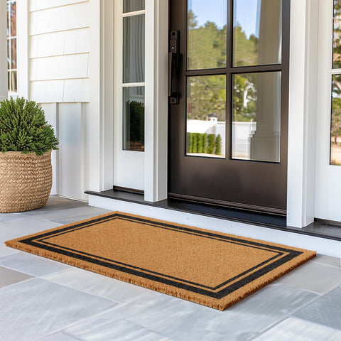Barnyard Designs heavy-duty non-slip backing keeps the mat securely in place.
