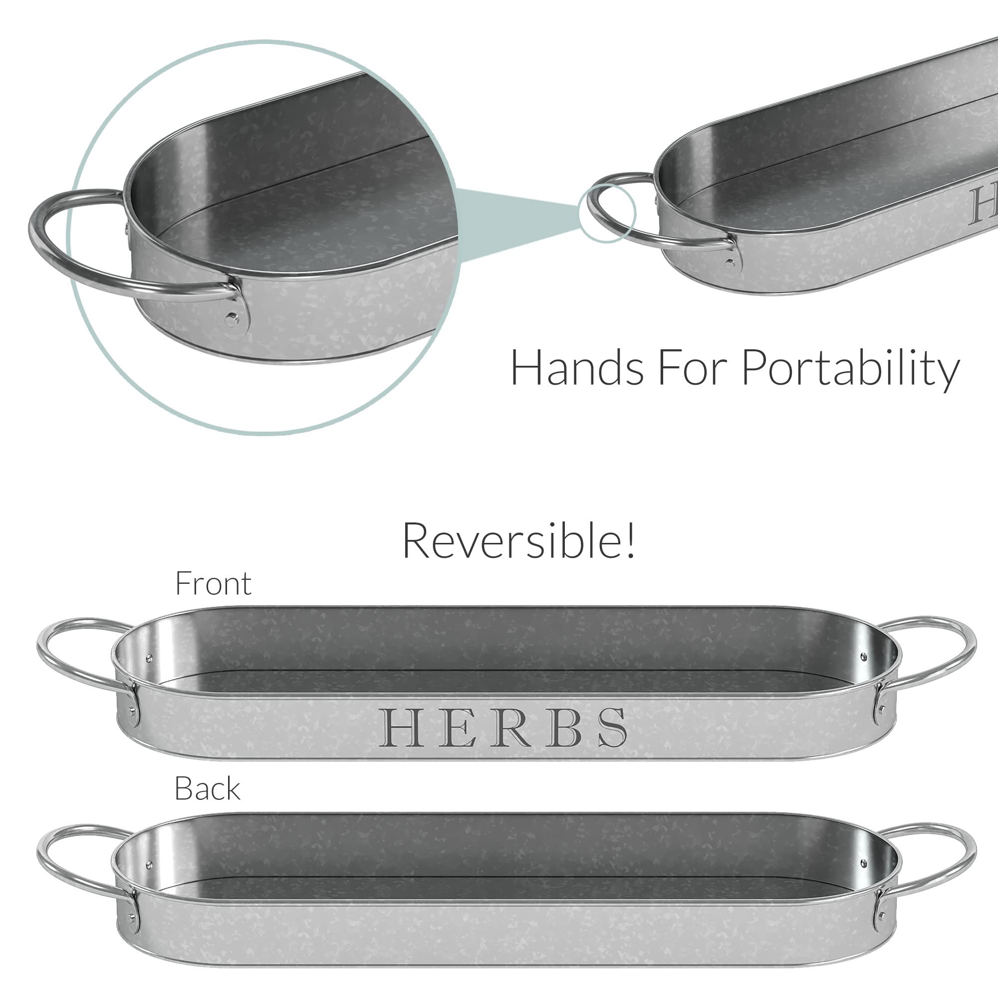 Barnyard Designs kitchen counter herb planter for easy access.