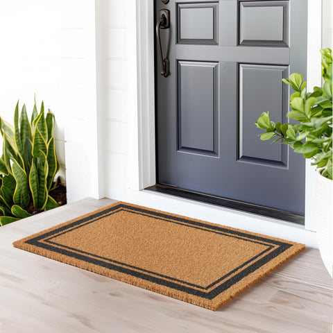 Barnyard Designs non-slip backing keeps the mat in place for safer entryways