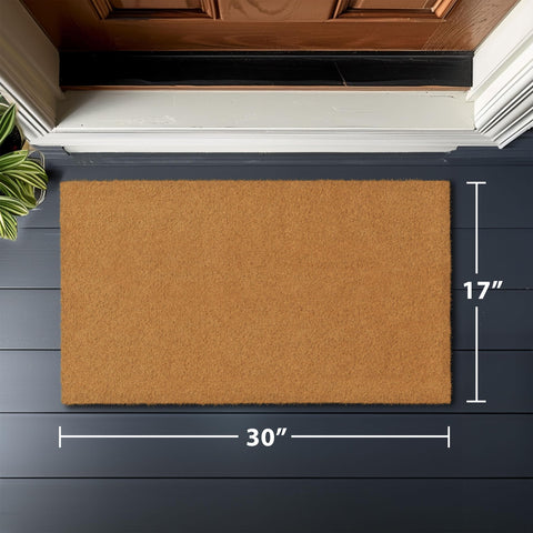 Detail of Barnyard Designs non-slip backing ensures mat stays in place.