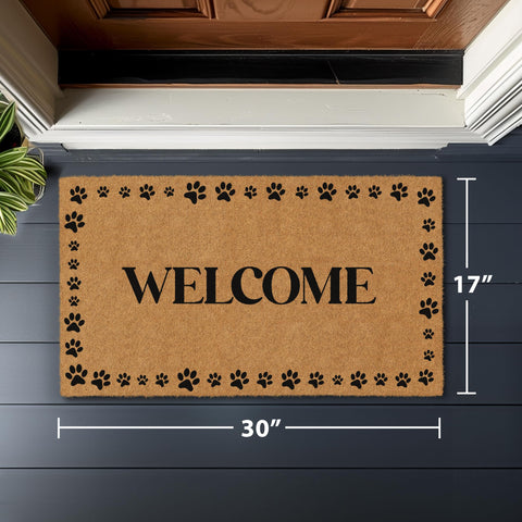 Barnyard Designs non-slip backing keeps the doormat in place