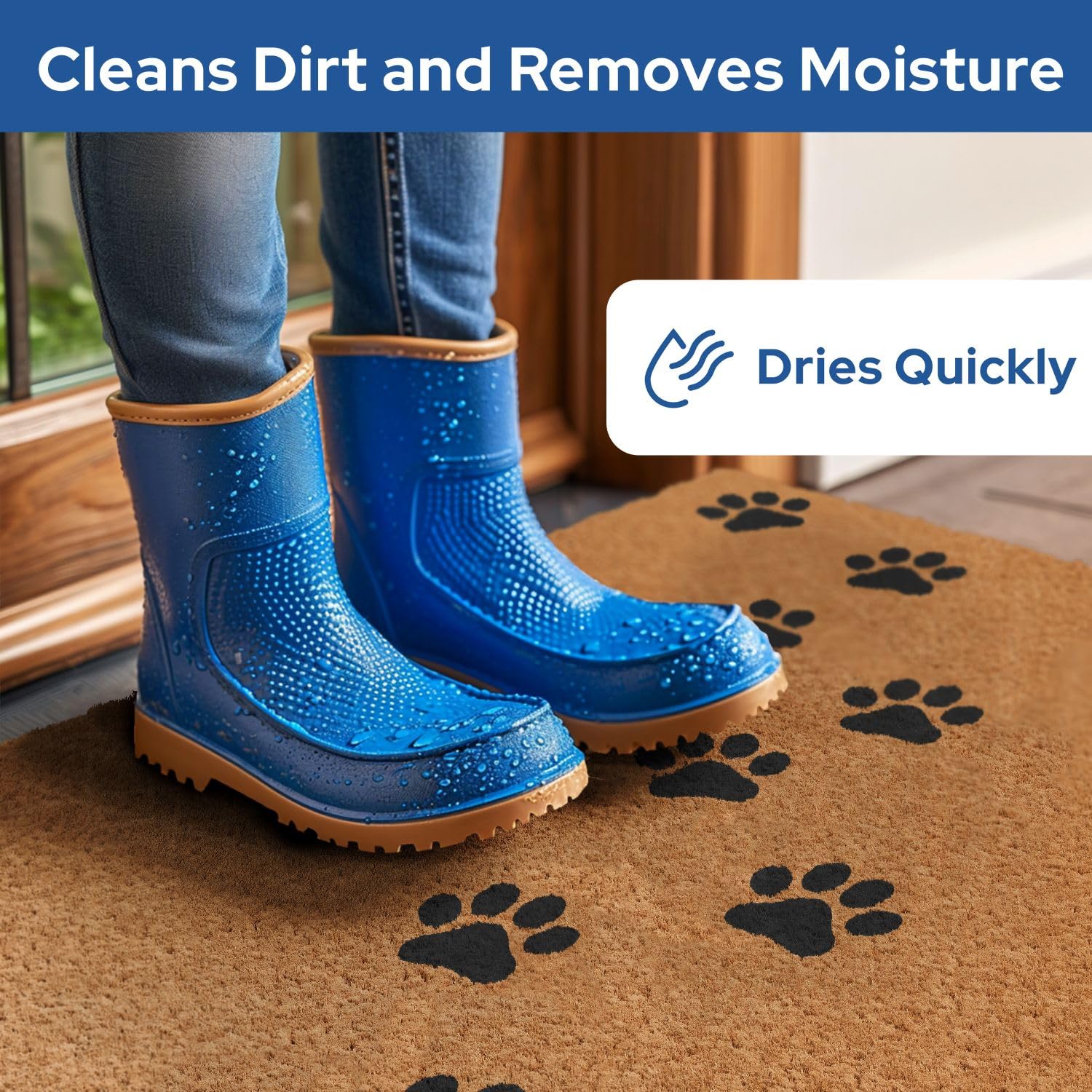 Barnyard Designs outdoor porch mat suits wide entryways and covered spaces.