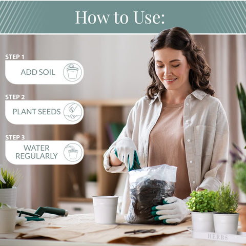 Barnyard Designs window sill herb planter ready to showcase basil and thyme