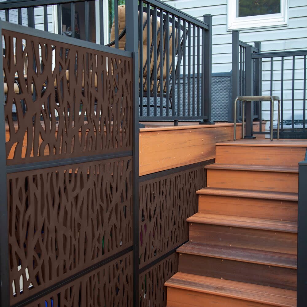 Barrette decorative panel with optional frame kit for seamless installation