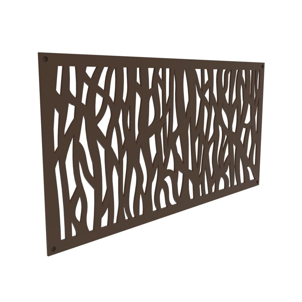 Barrette Sprig Umber panel close-up showing UV-stable surface
