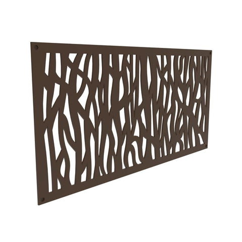 Barrette Sprig Umber panel close-up showing UV-stable surface