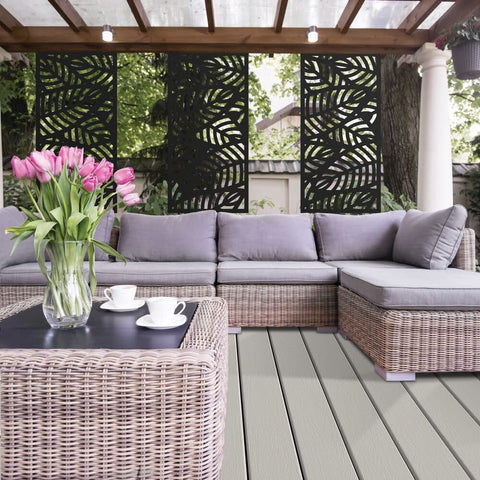 Barrette Sanibel screen interior-exterior versatility for balconies and patios.