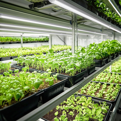 Barrina plug-and-play setup supports quick indoor garden lighting.