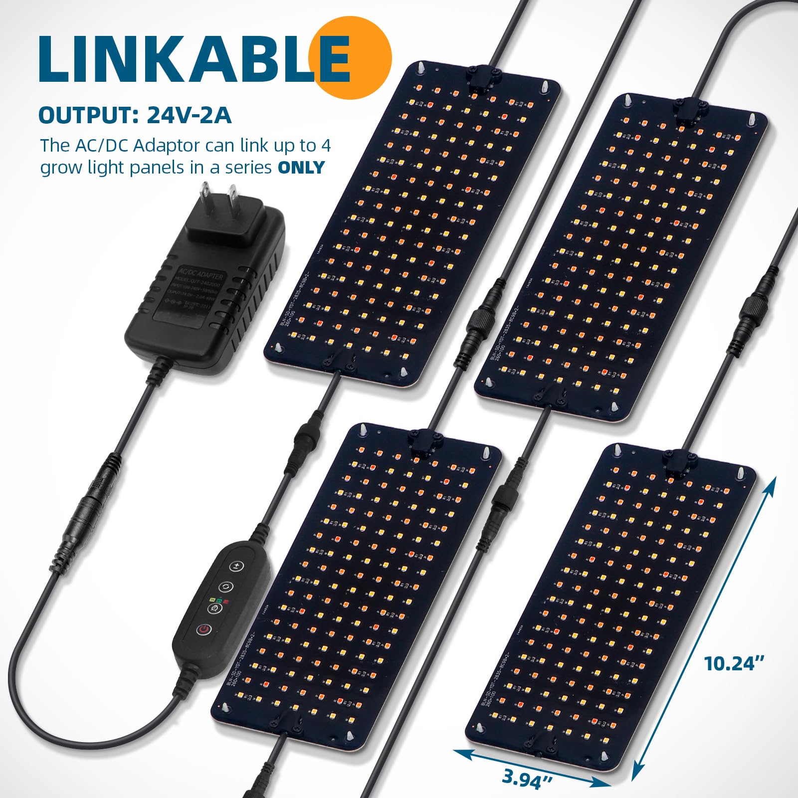 Adjustable 8 dimmable levels for precise plant growth with Barrina.