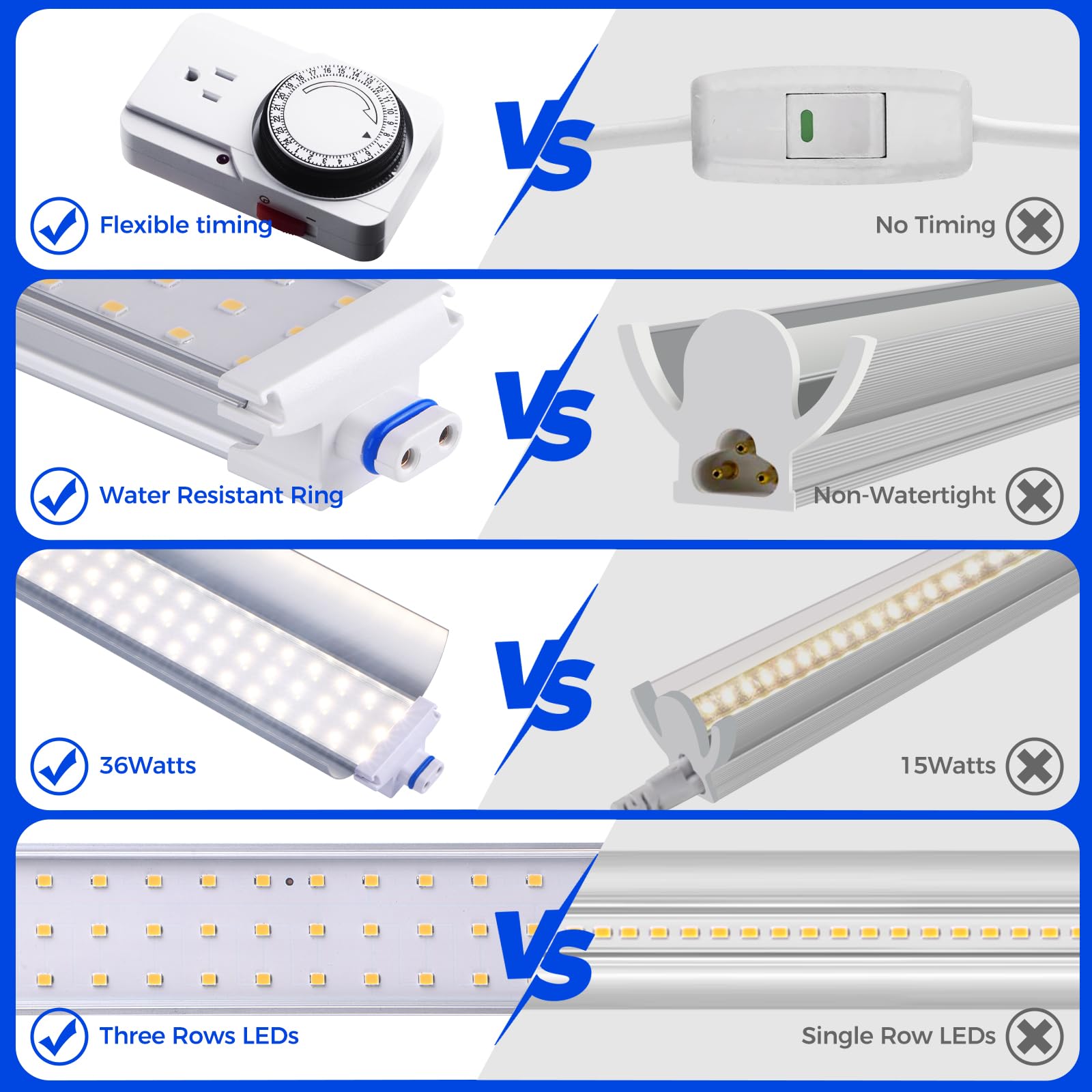 Barrina CX3 plant trays resting on sturdy shelves.