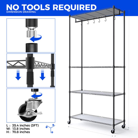 Barrina CX3 tool-free assembly for quick setup.