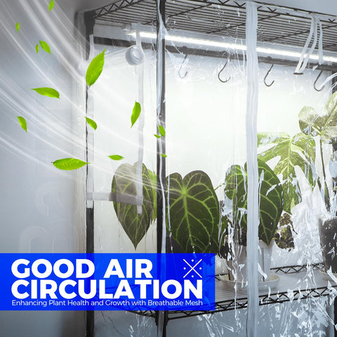 Barrina CX3Z four-tier shelf keeps herbs and succulents neatly organized with full spectrum light.