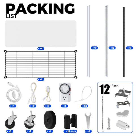 Barrina CX5 indoors greenhouse setup for seed starting and plant display