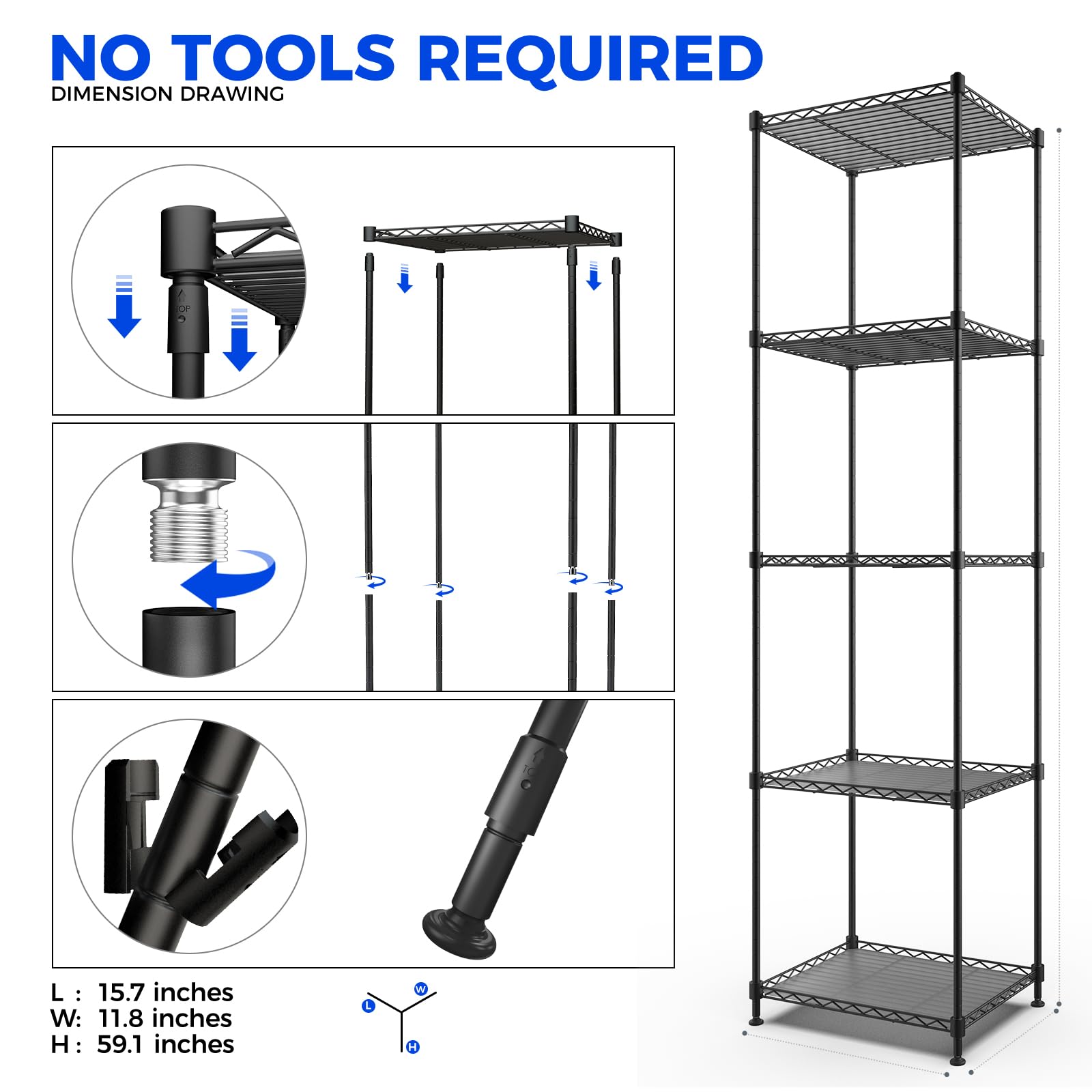 Barrina CX83 quick installation with simple no-tools assembly