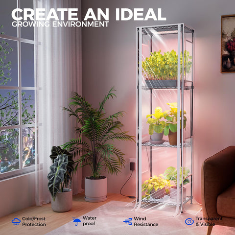 Barrina CX83Z corner indoor greenhouse setup fits small spaces