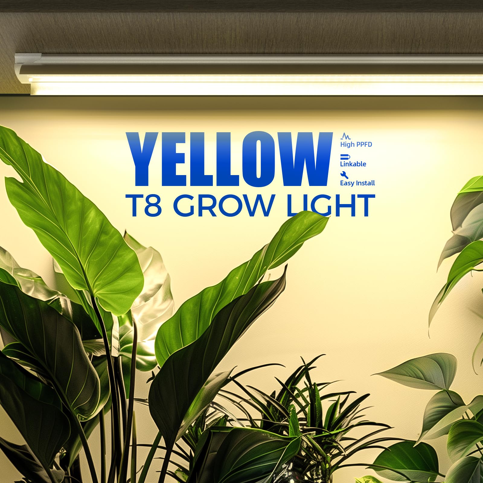 Barrina full-spectrum LED grow light strip 168W close-up of LEDs