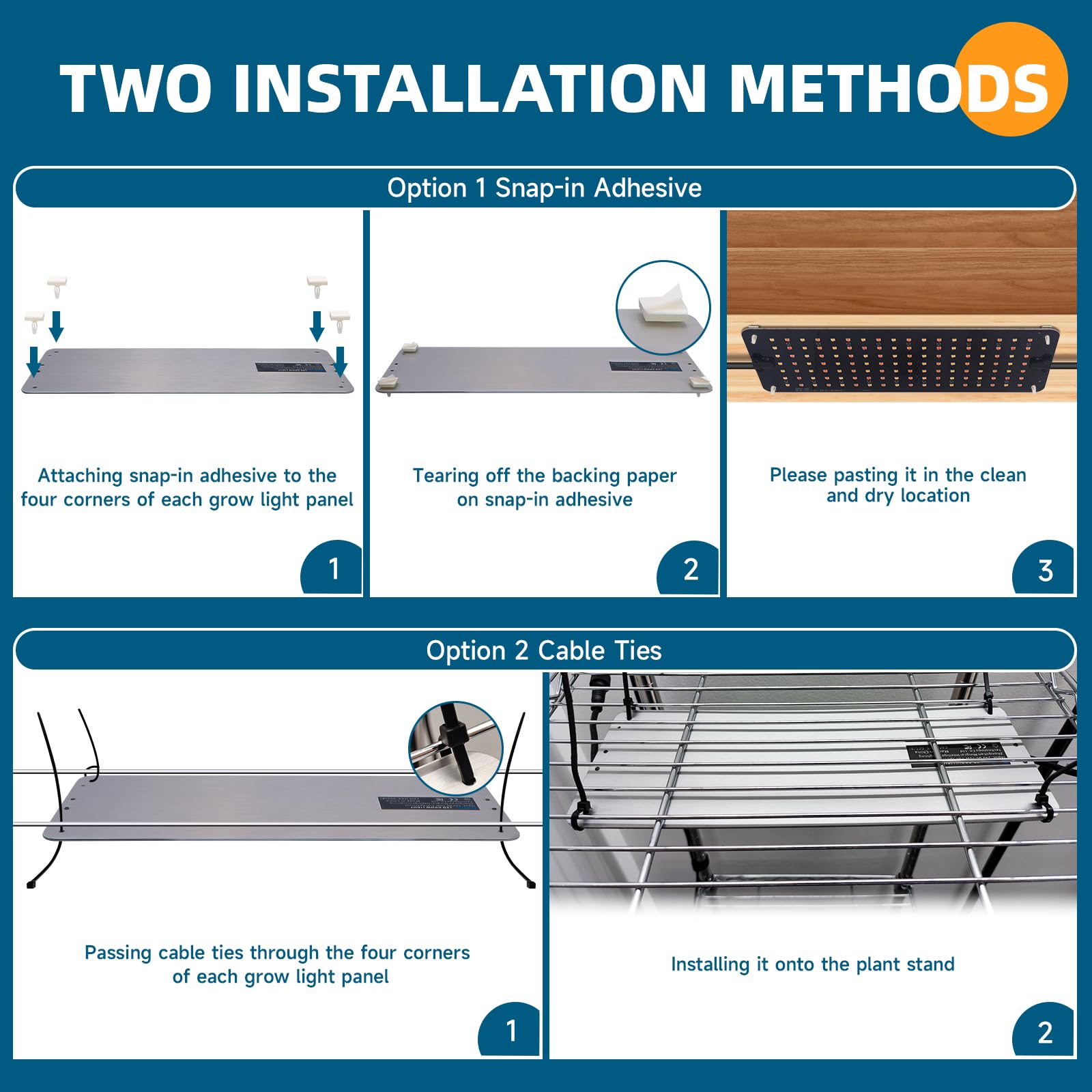 Barrina grow light panel included accessories simplify installation and setup.