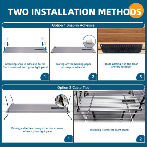 Barrina grow light panel included accessories simplify installation and setup.