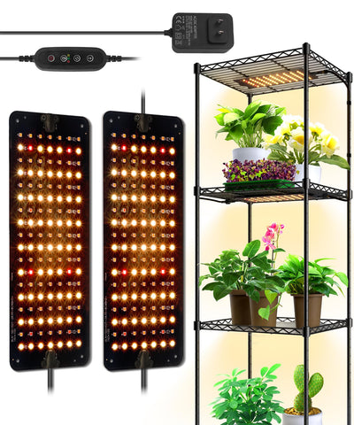 Barrina grow light panel two-pack front view, compact and space-saving for indoor gardens.