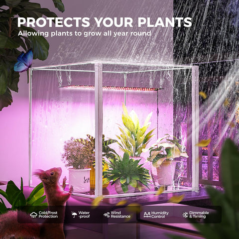Barrina grow light panel delivers full-spectrum illumination for healthy plant growth.