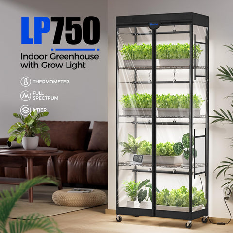 Barrina LP750 5000K LED grow light close-up highlighting strong spectrum
