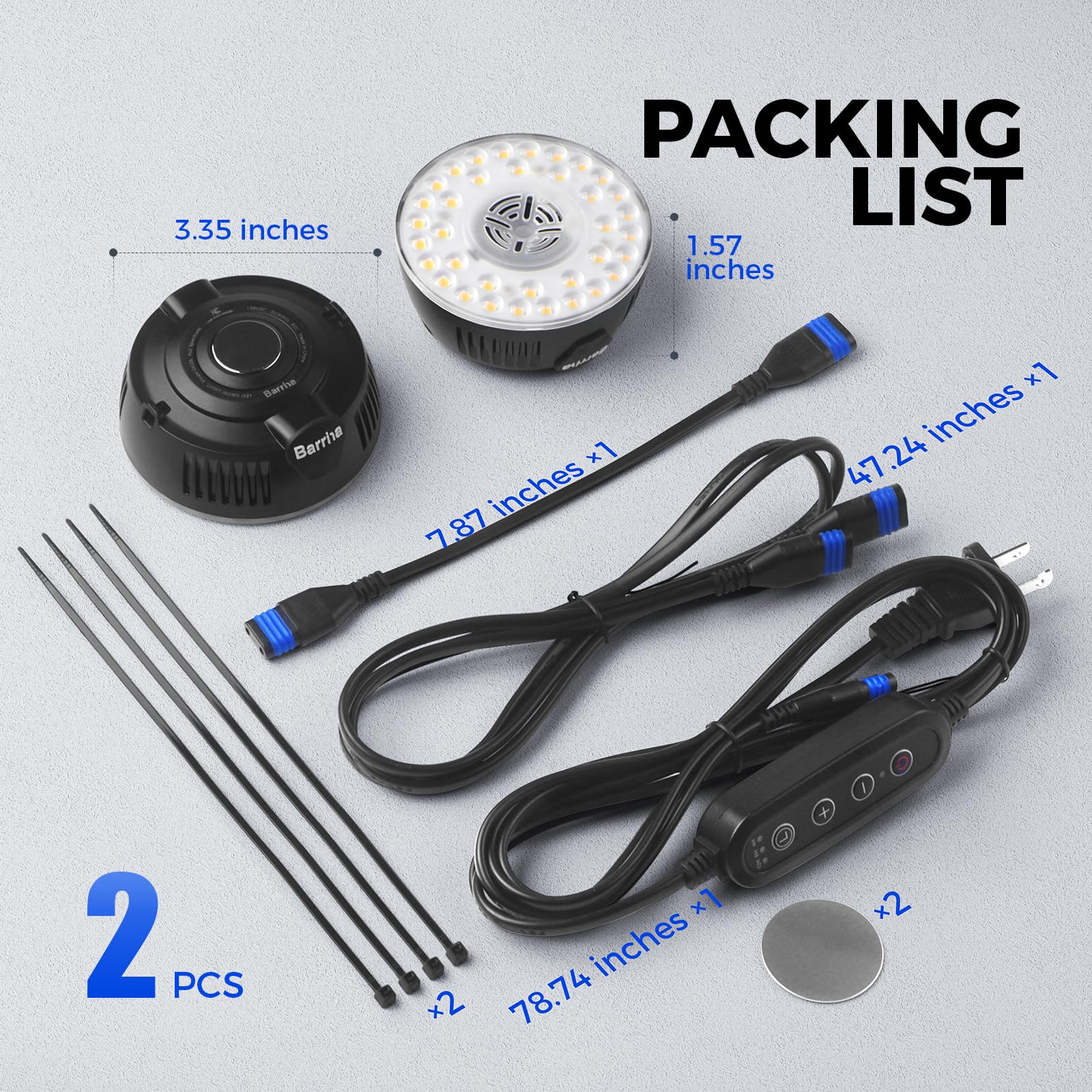 Barrina Orbgrow OG09 energy-efficient puck light reduces heat while lighting