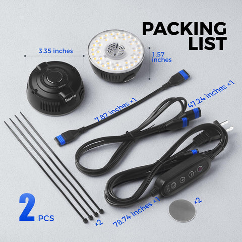 Barrina Orbgrow OG09 energy-efficient puck light reduces heat while lighting