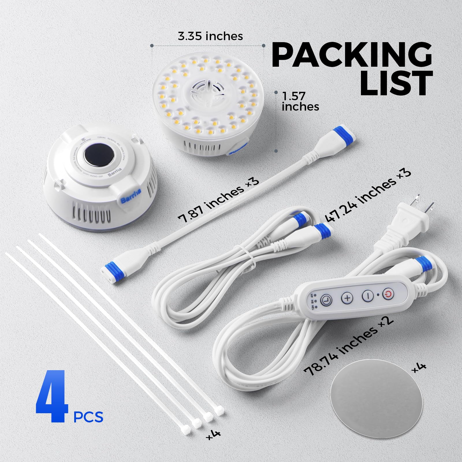 Barrina Orbgrow OG09 puck four-pack provides scalable plant lighting