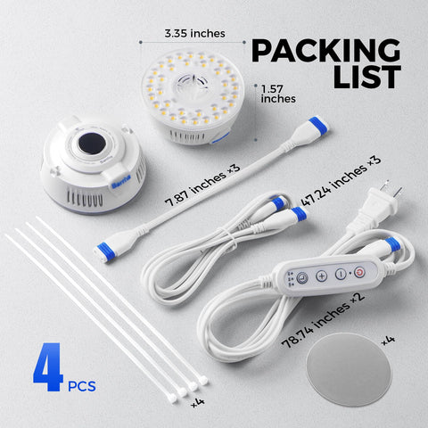 Barrina Orbgrow OG09 puck four-pack provides scalable plant lighting