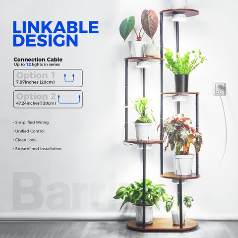 Barrina Orbgrow OG09 puck full-spectrum emission supports healthy indoor plant growth.