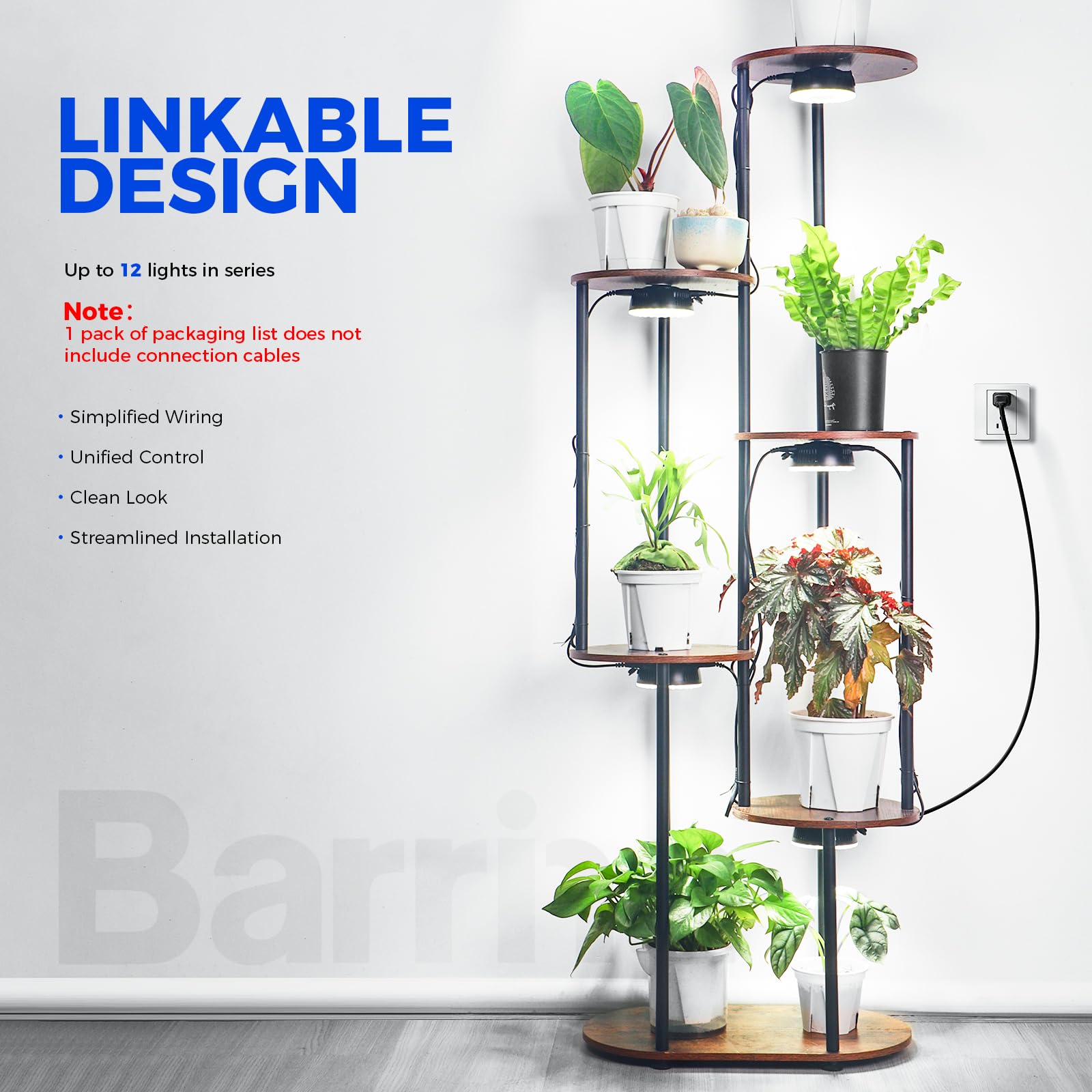 Barrina Orbgrow OG09 puck LED light compact design fits tight plant shelves.