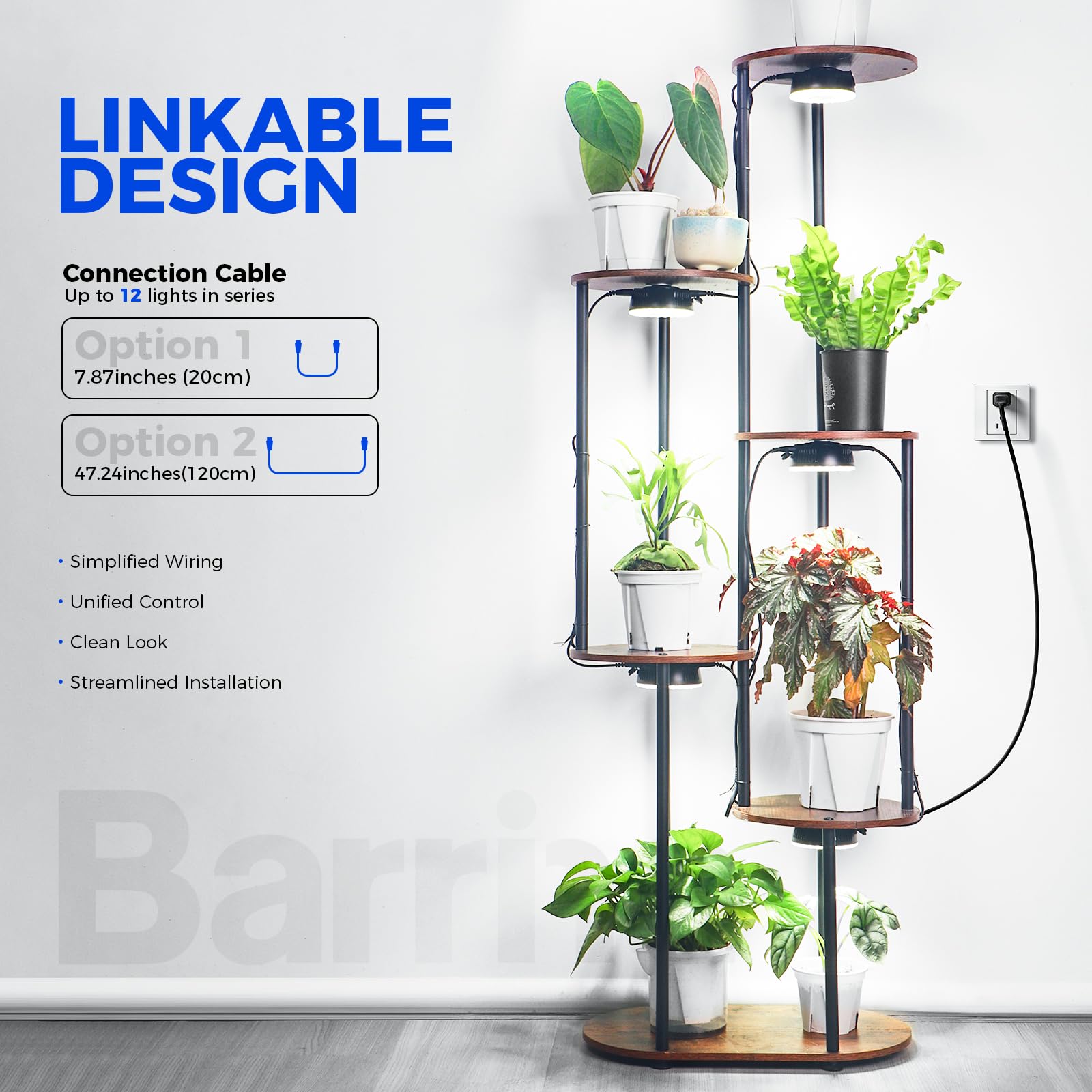 Barrina Orbgrow OG09 2-pack provides full-spectrum lighting for shelves.