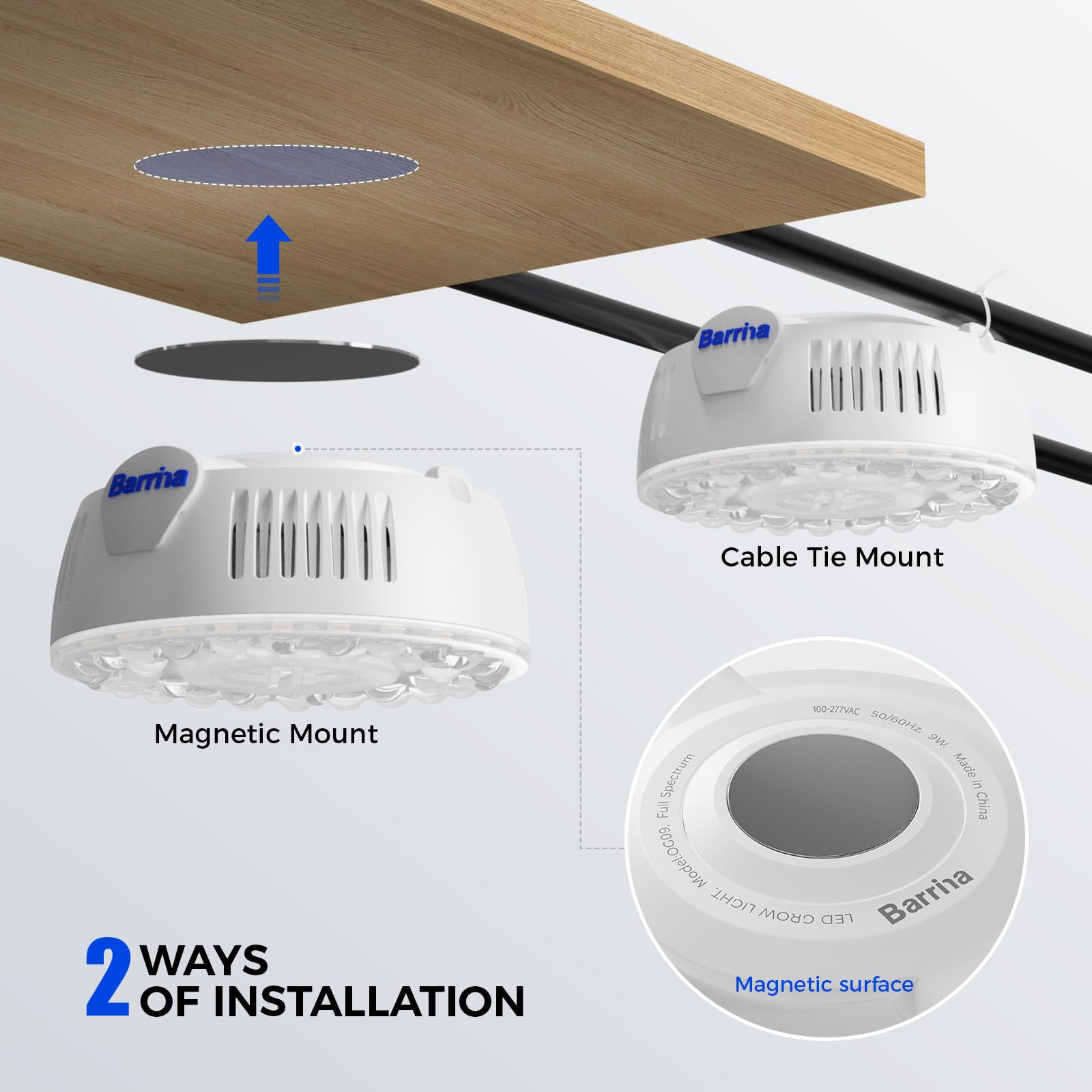 Barrina Orbgrow OG09 puck light linking cable, expand multi-unit shelves