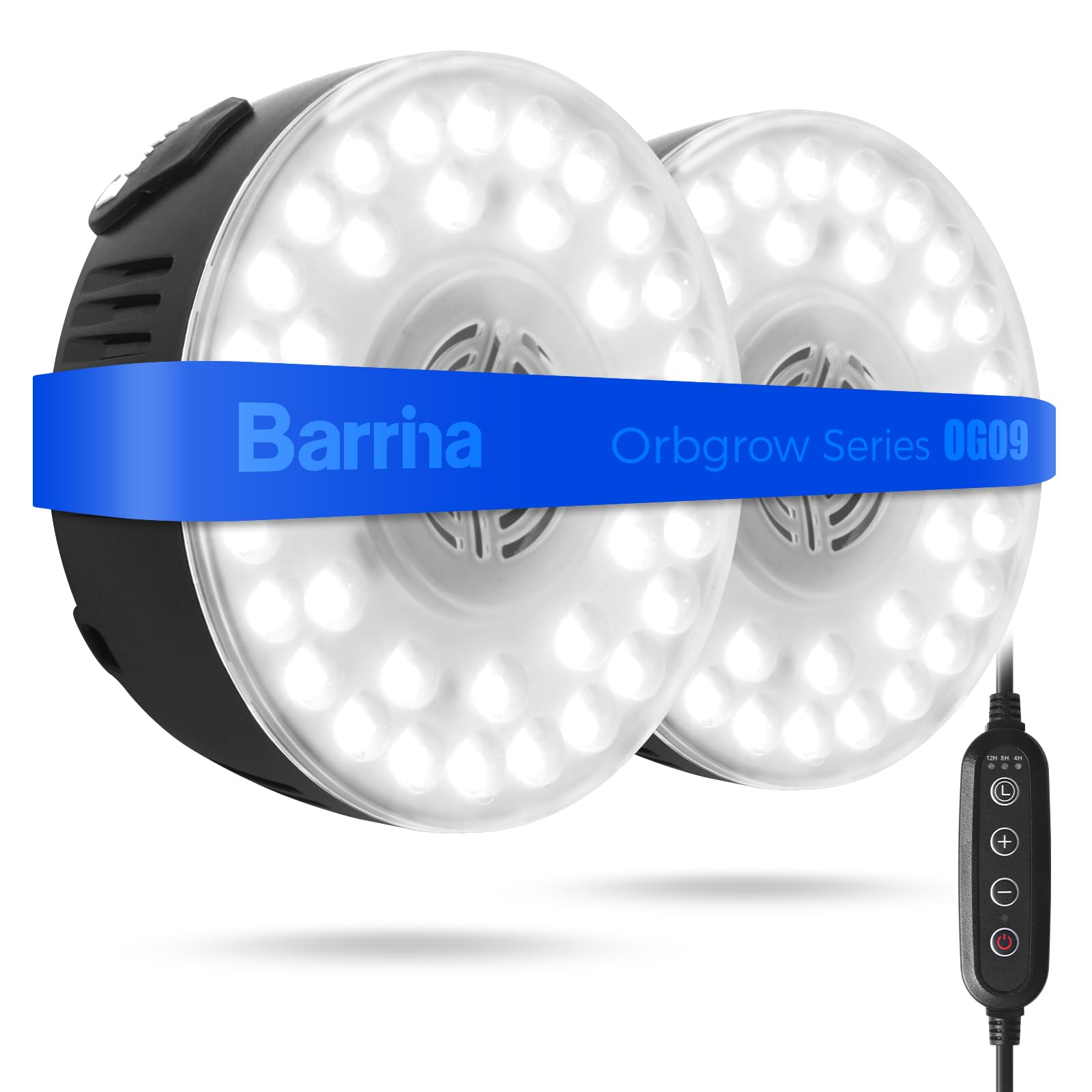 Barrina Orbgrow OG09 puck light on magnetic mount for flexible placement