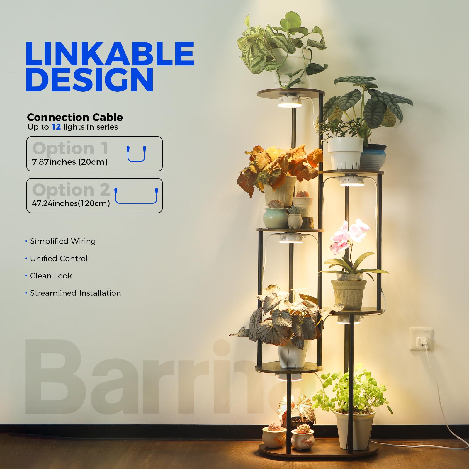 Barrina Orbgrow OG09 puck light side profile highlights slim form for tight setups.