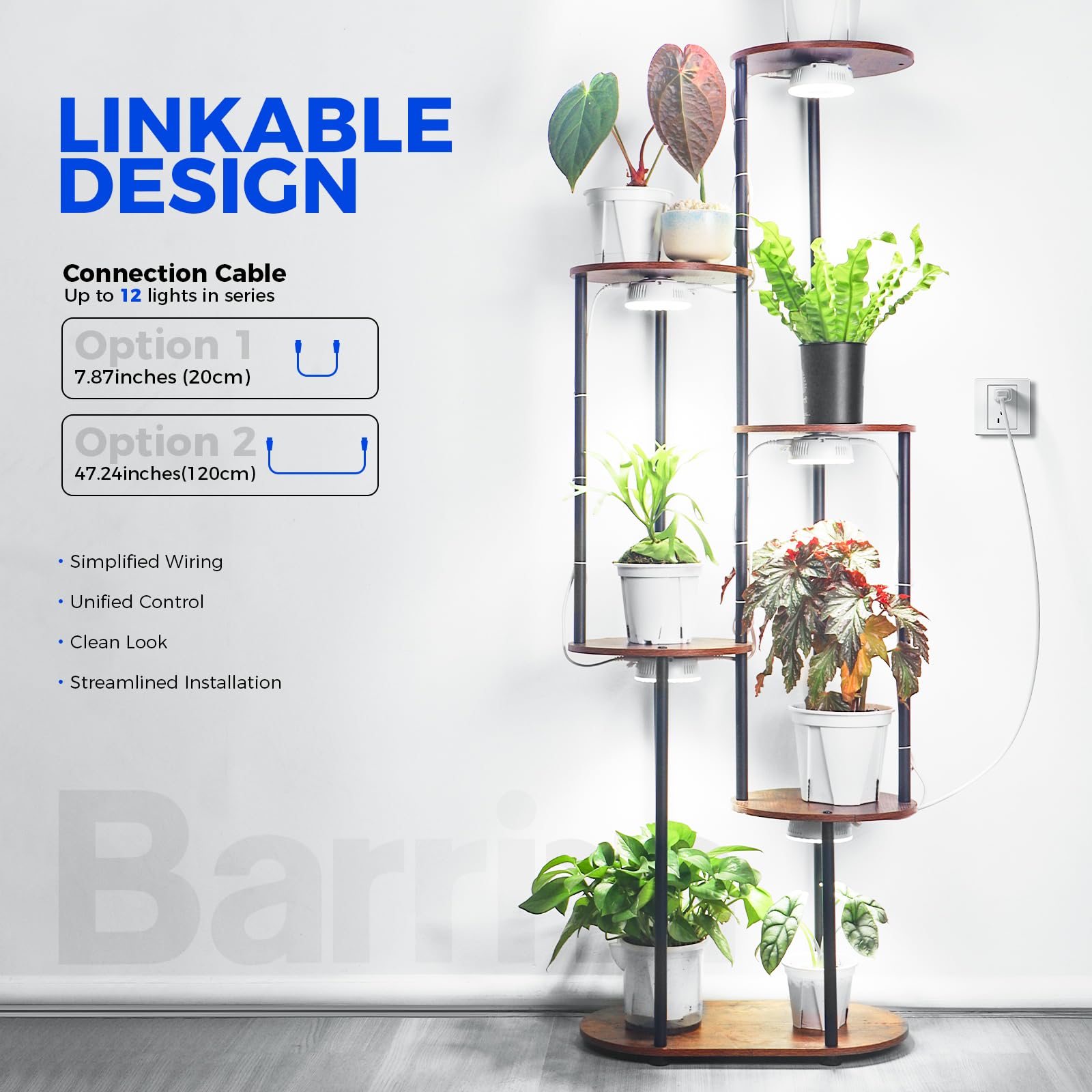Barrina Orbgrow OG09 puck side mount shows easy magnetic placement